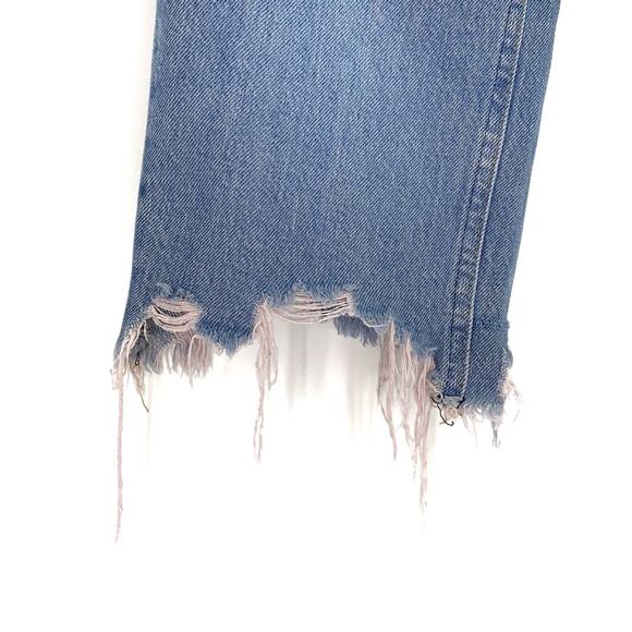 FREE PEOPLE We The Free Maggie Mid Rise Straight Jeans Light Wash 25 - Picture 5 of 12